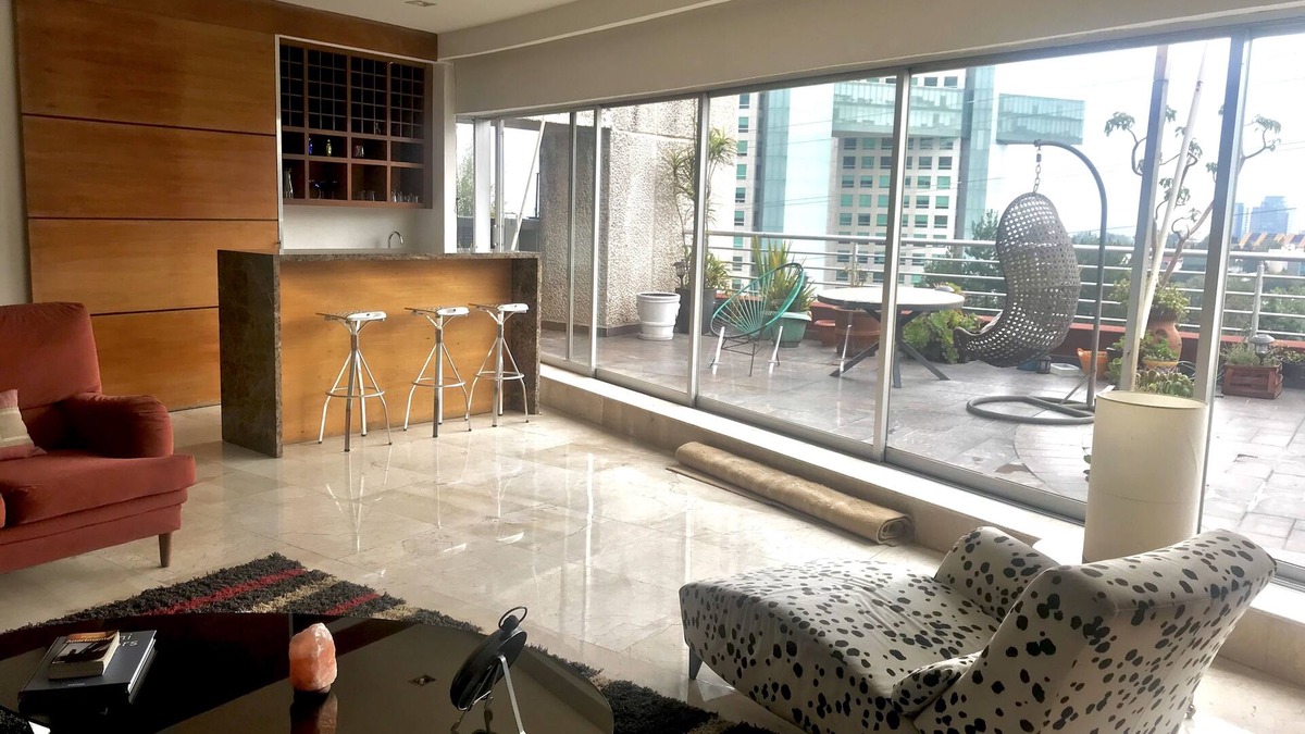 Bosques de las Lomas Apartment | Gorgeous PH w/3 terraces (bbq) near Near Santa Fé great location.
