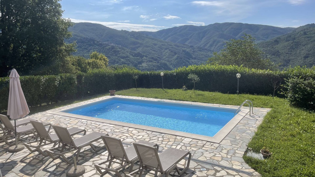 Bagni di Lucca Villa | Gorgeous traditional stone villa with private pool and stunning mountain views