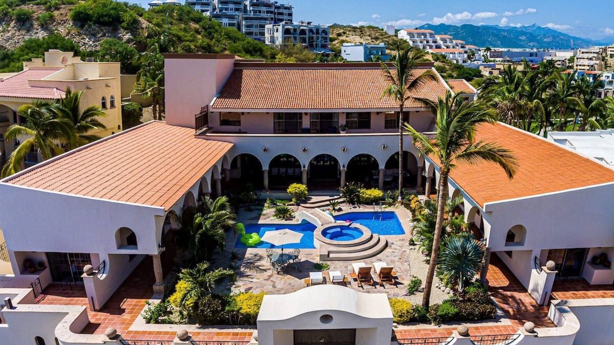 Downtown San Jose del Cabo Villa | Gorgeous View Spanish Villa near beach & town! Sleeps 20! Maid service included