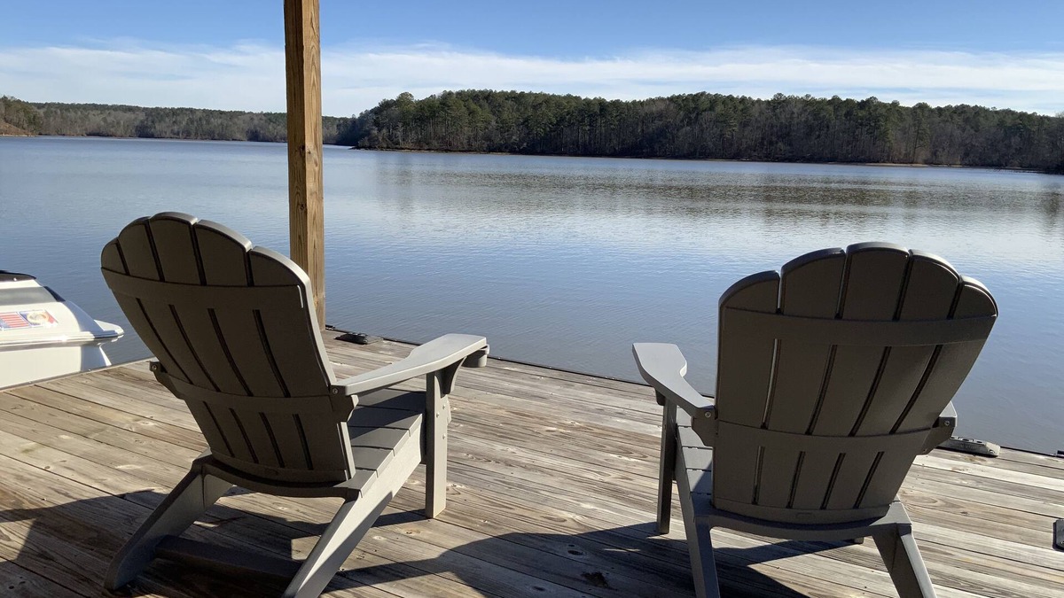 Alexander City Cabin | Gorgeous views, deep water, in peaceful/no-wake cove! FIRE PIT!