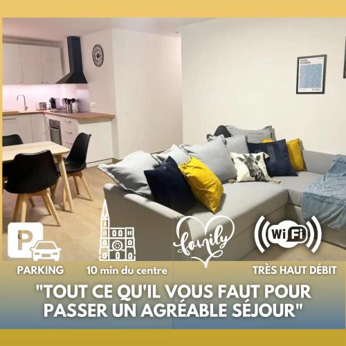 Cronenbourg Ouest Apartment | Grand Appart Neuf Lumineux, parking gratuit, 10 min Centre