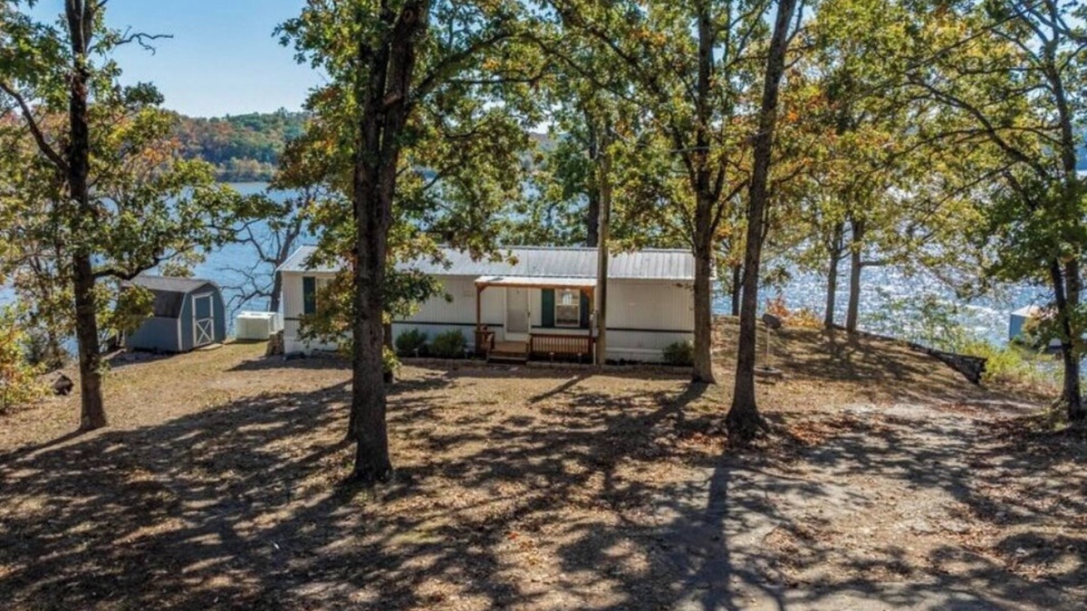 Wyandotte House | Grand Lake Fishing Cabin with Dock & Covered Boat Slip