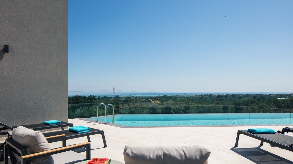 Mathes Villa | Grand Luxe Villa - Sea views, hot tub, private pool & modern design