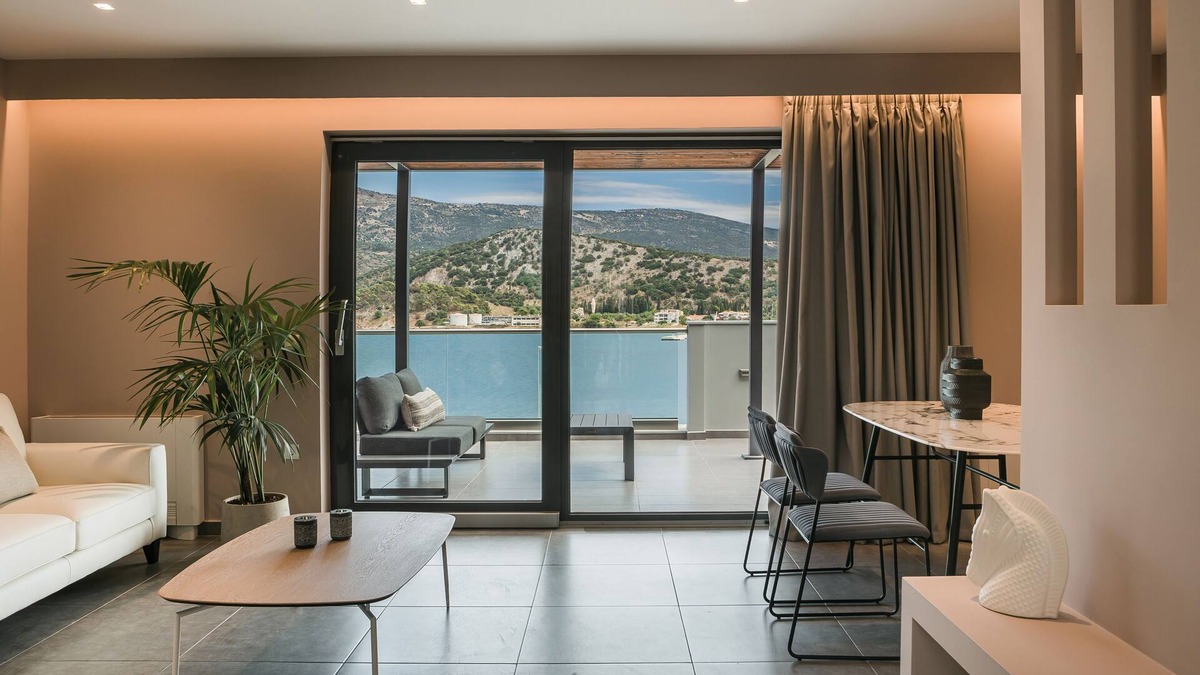 Argostoli Town Apartment | Grand Terrace Suite/105m² - Spacious outdoor living area
