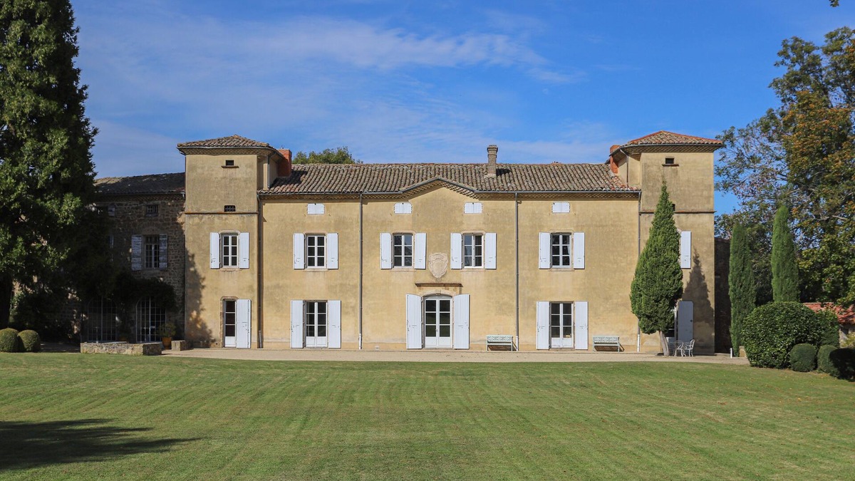 Saint-Romain-d'Ay Other | "Grande bastide du midi" in Ardèche -1h15 Lyon-exposé sud-terrasses-parc-piscine