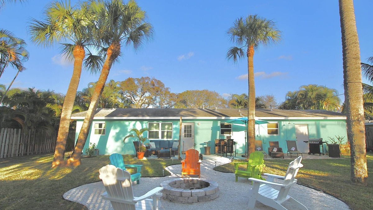 Stuart House | Great location with firepit, private yard and outdoor shower
