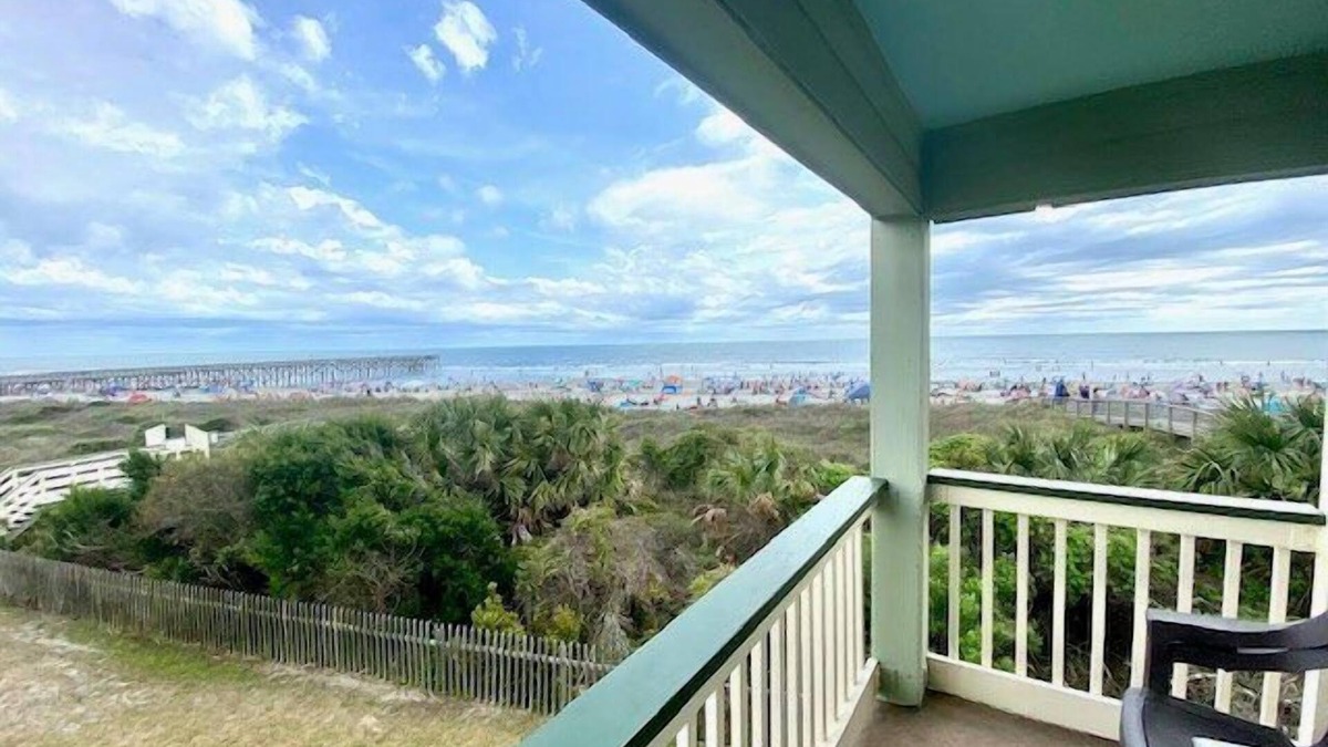 Isle of Palms Condo | Great Oceanfront 2nd Floor Condo! Community Pool! End Unit on the Beach w/the Best View!