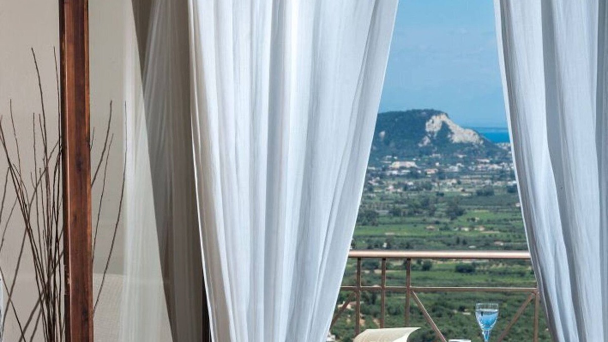 Langadhakia Villa | Great Zakynthos Apartment | Bianco | Two Bedrooms | Mountain Views