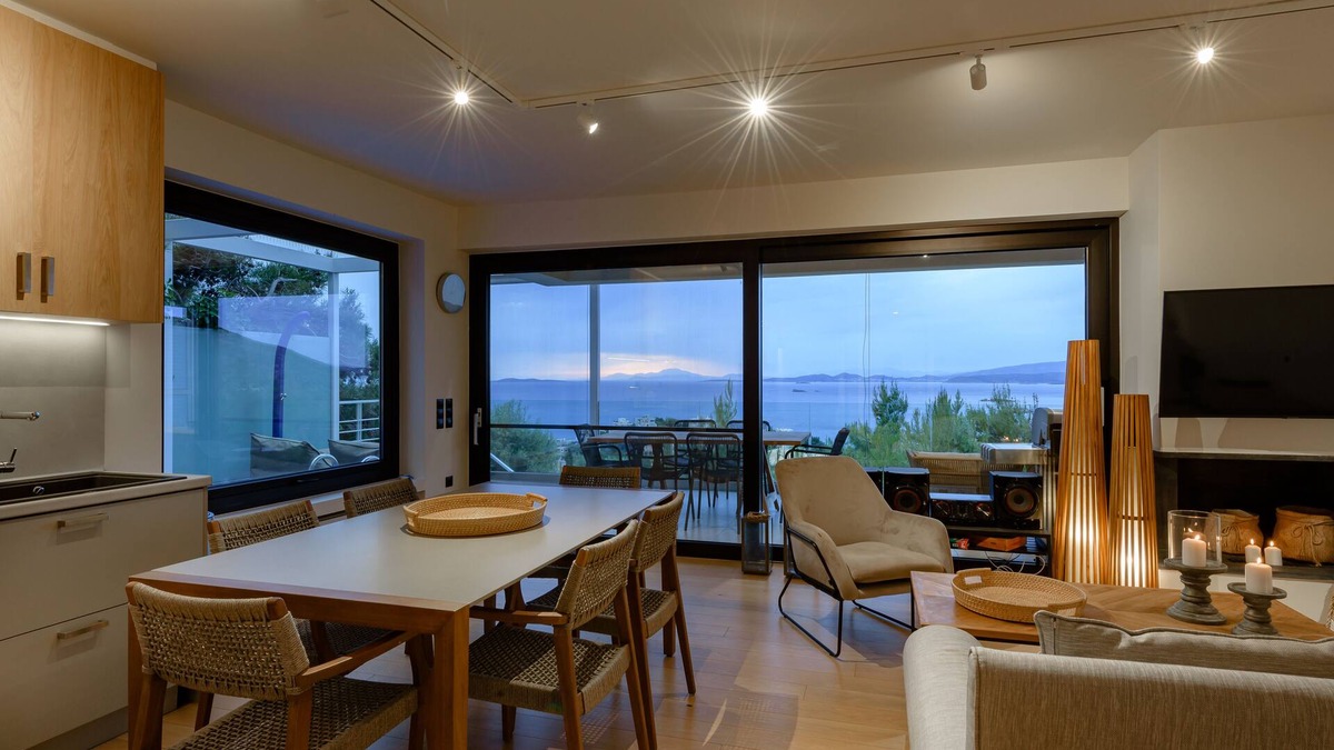 Saronida Villa | Greek Zen villa - stunning sea view -top of the hill in Athens Riviera