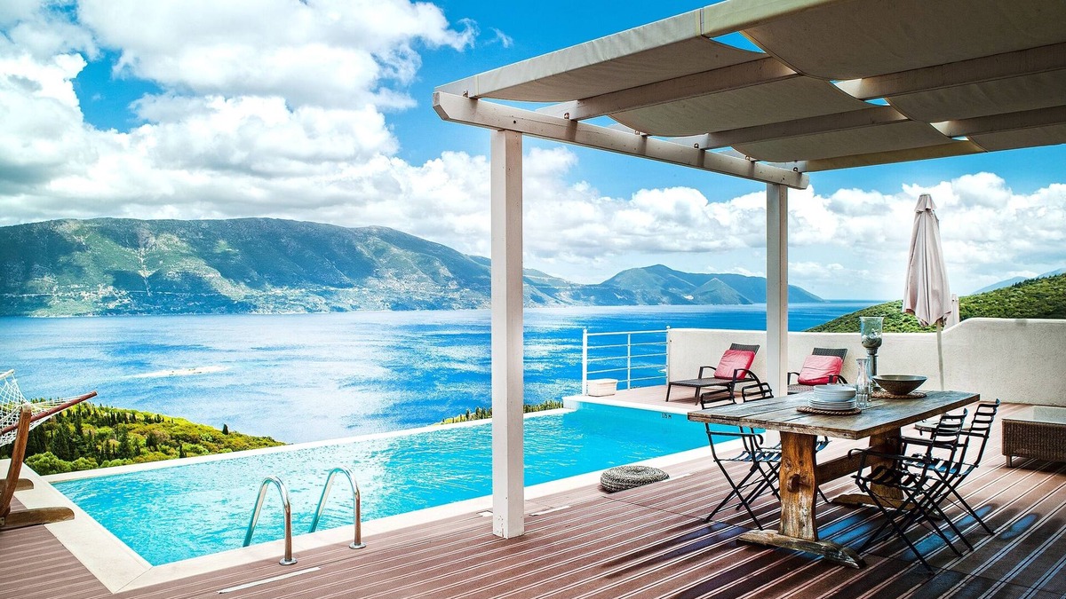 Evreti Villa | GREEN VILLA Luxurious Stone Villa With Private Pool And Panoramic Sea View!
