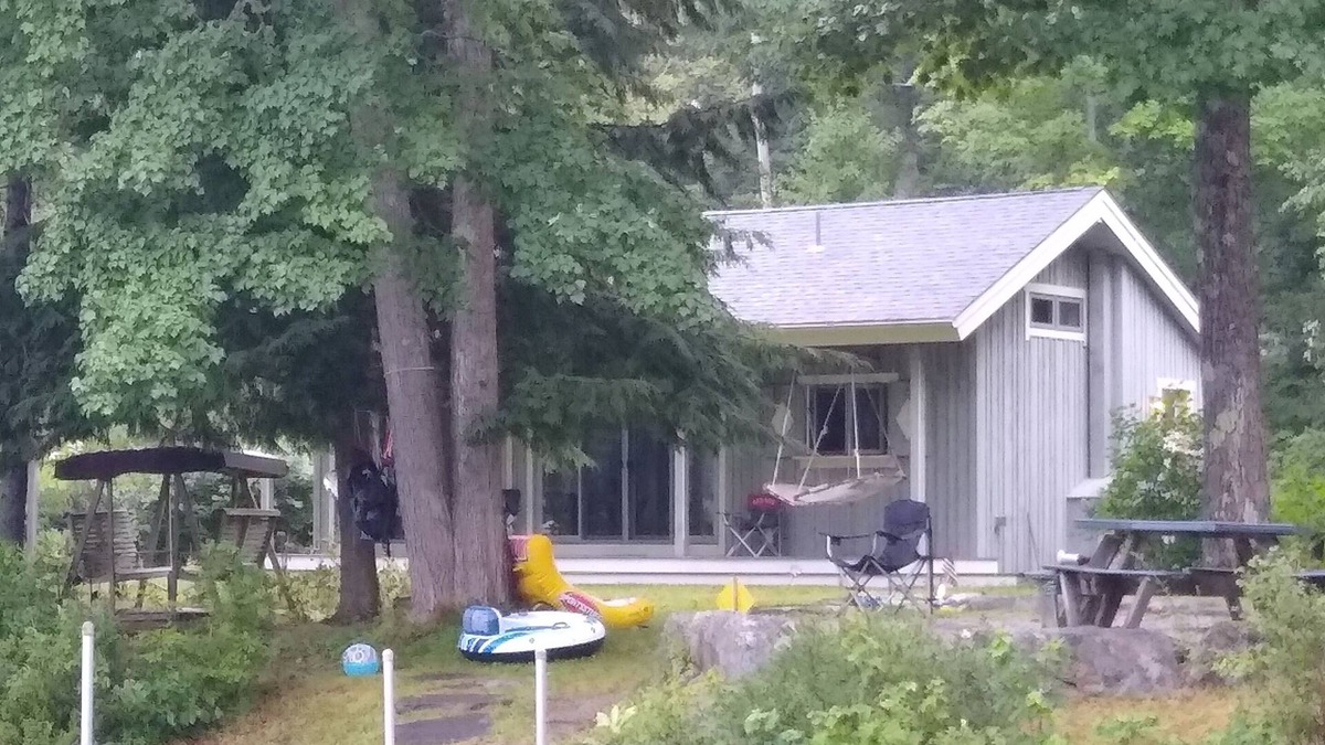 Rindge Cottage | Grey Cabin with Sauna on Lake Monomonac