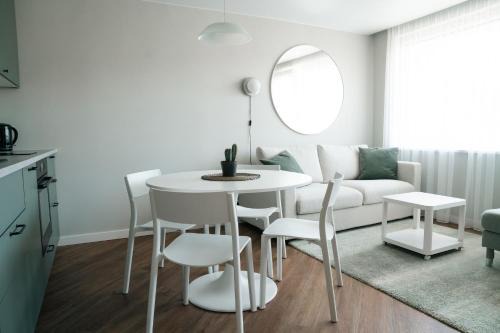Birstonas Apartment | Grey Green Cozy Apartment