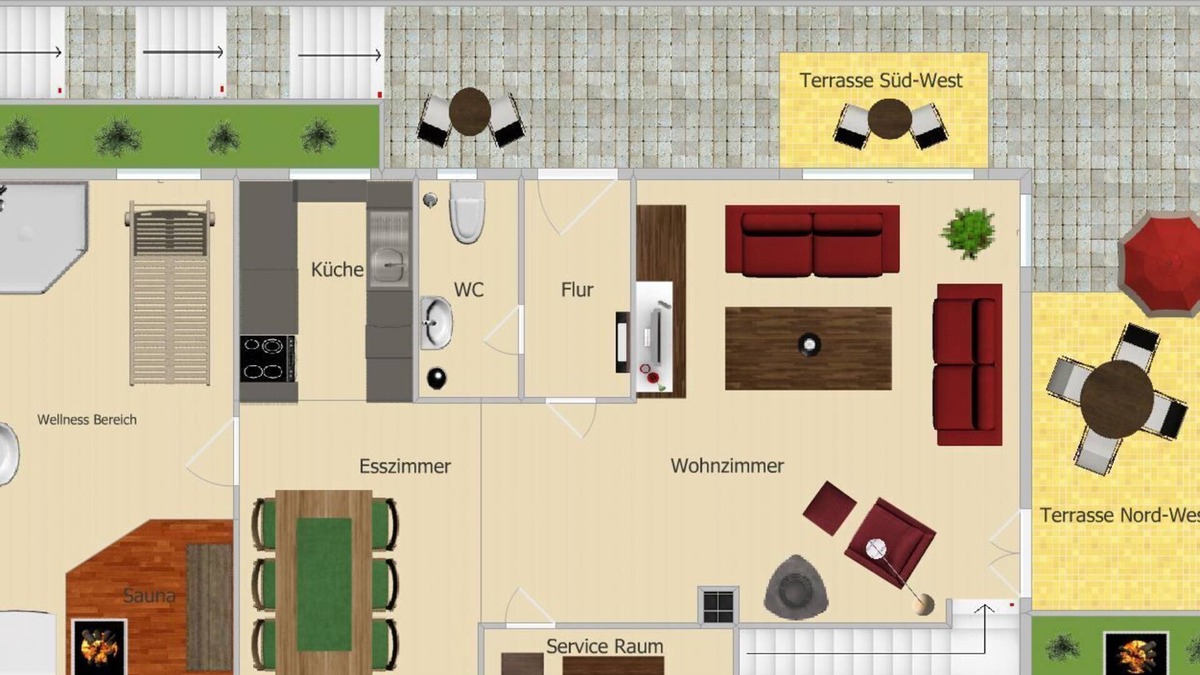 Frickenfelden Apartment | Große Ferienwohnung mit Garten
