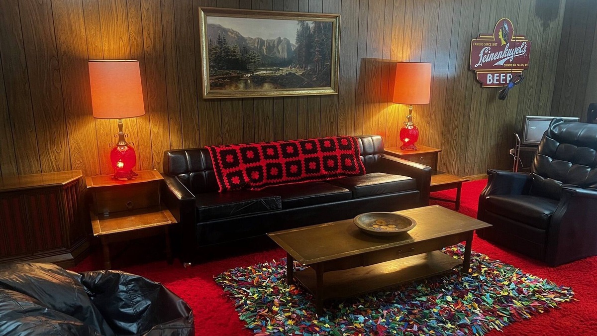 Carmel House | Groovy 1970s Home in central Indiana with basement full of entertainment!