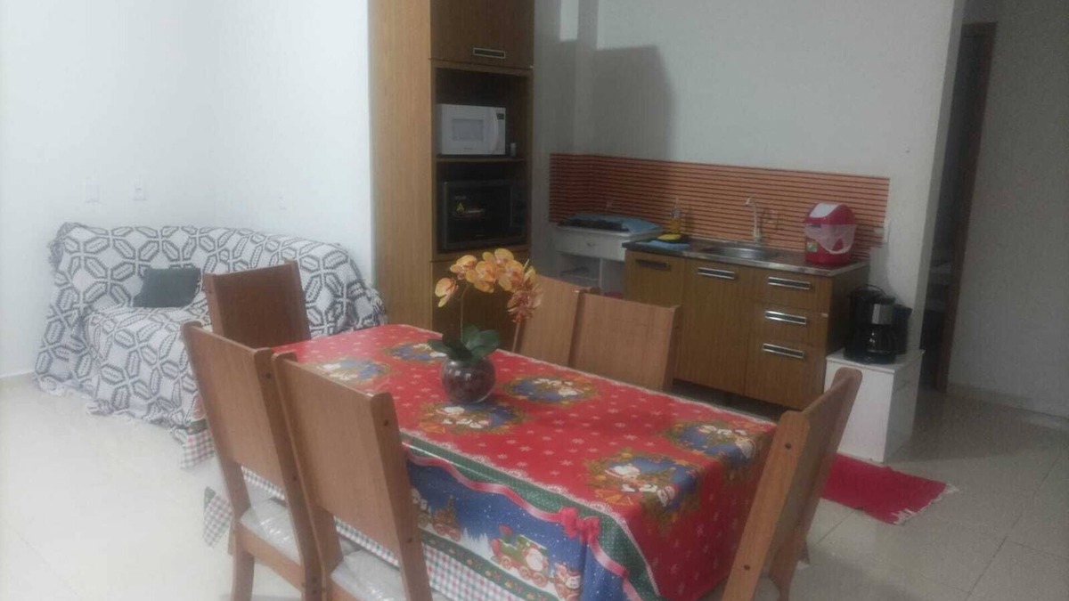 Jaguaruna RV Rental | GROUND FLOOR APARTMENT/SEASIDE APARTMENT-COVERED barbecue. Enjoy the place with shower.Lagoon.Dunes