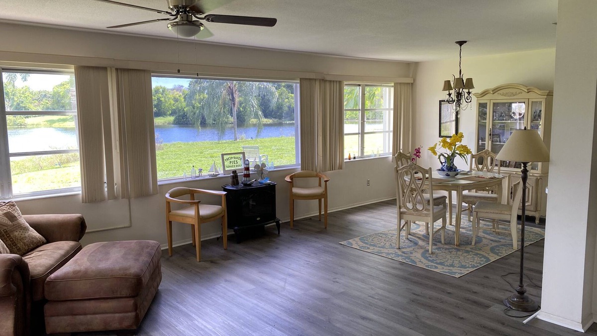 Lochmoor Waterway Estates Condo | Ground floor overlooking private lake