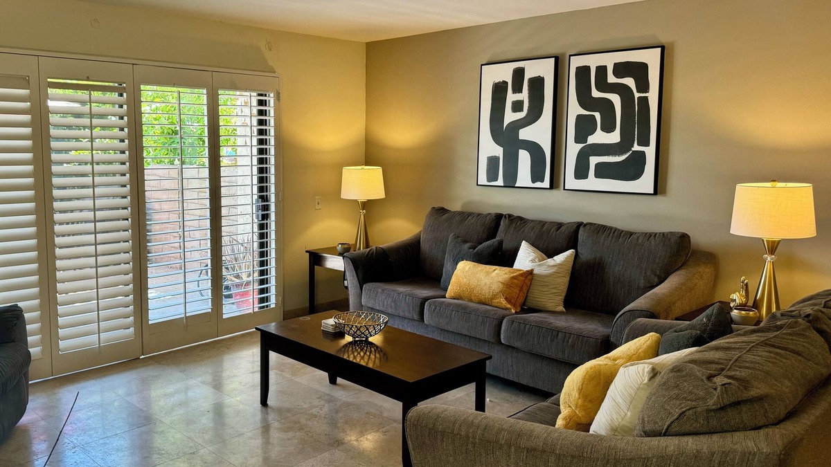 Sunrise Vista Chino Condo | Ground level , pet friendly, 2b 2b condo with large patio and Mountain view