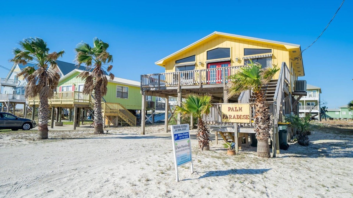 Fort Morgan House | Gulf Shores Beach House ~Palm Paradise~ Fort Morgan area