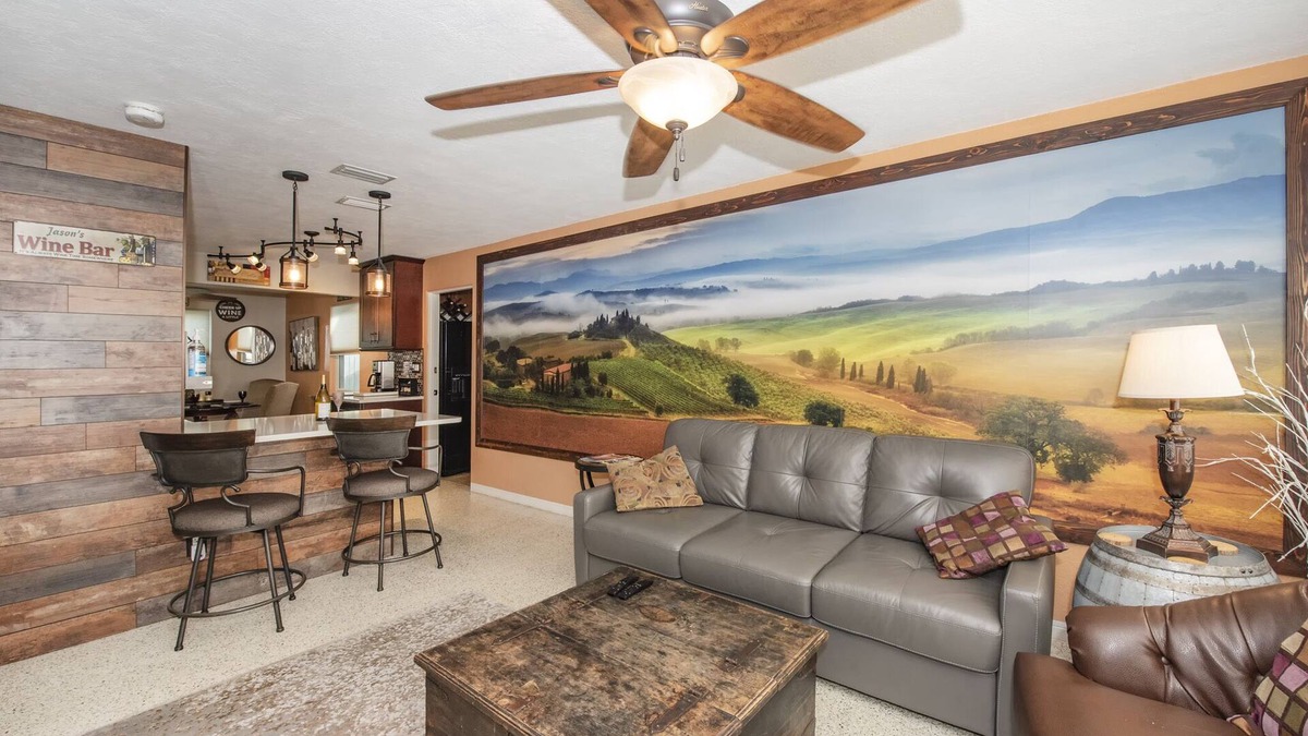 Gulfport House | Gulfport Beach Vacation Rental, 2 Bedroom WINE CELLAR THEMED, 5 Star Beach House