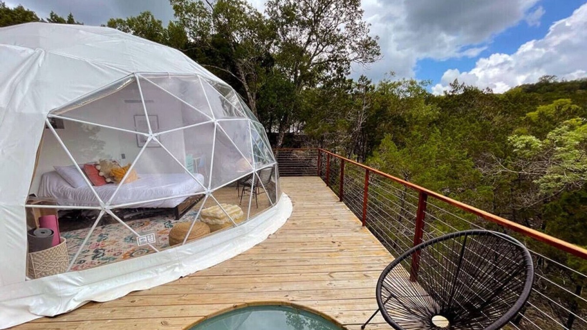 Oatmeal House | Habibi: Luxury Glamping in Treetop Dome + Dip Pool