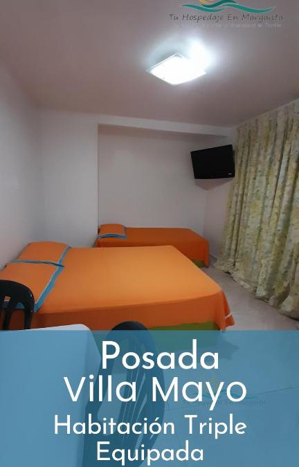 Margarita Island Other | Habitación Triple Equipada, Posada Villa Mayo a 5 minutos de Playa Parguito