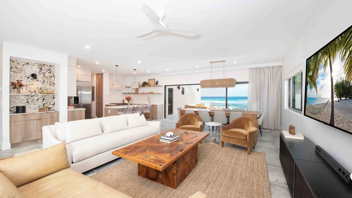 Old Man Bay House | Halcyon Point: New Luxurious Oceanfront Villa w/Pool, Spa + Tanning Terrace