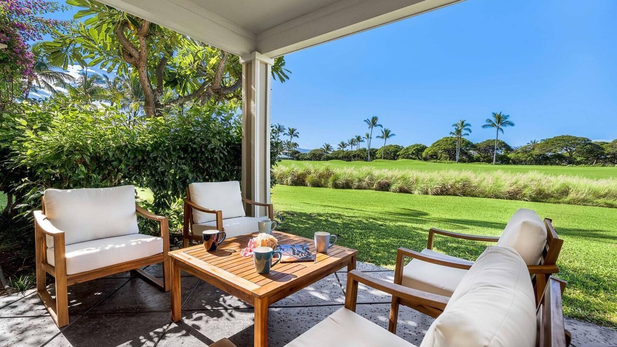 Waikoloa Condo | Hale Nene Upgraded Condo on Golf Course, Walking Distance to Beach and Shops!