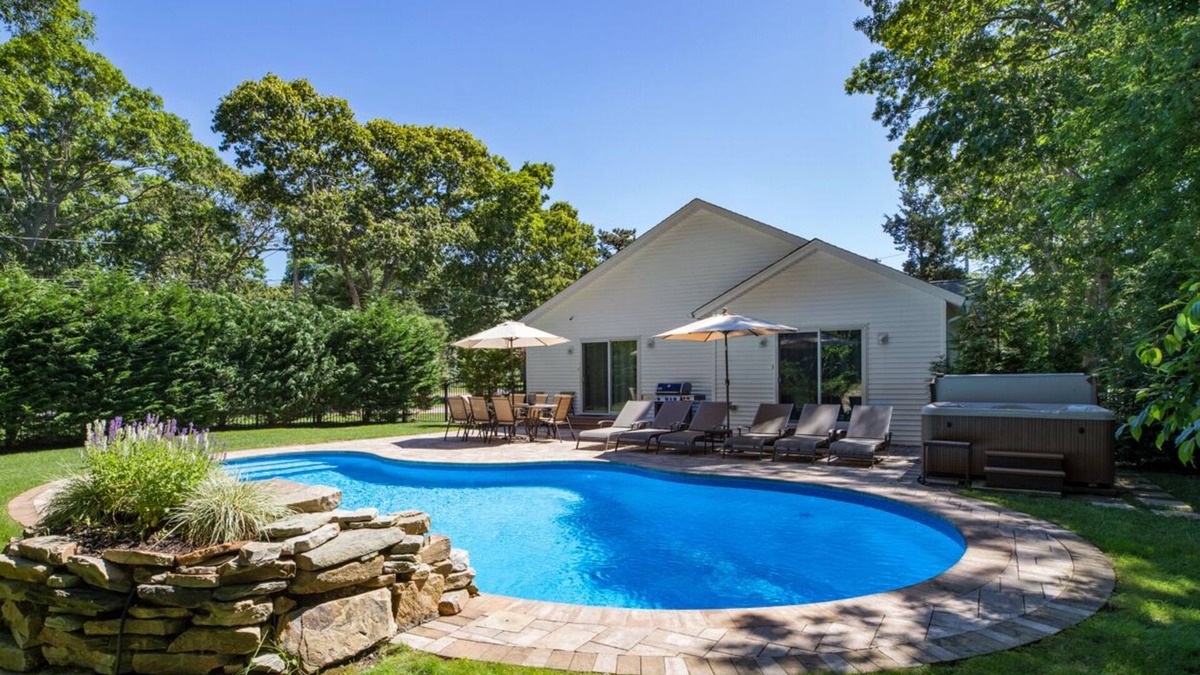 Westhampton Beach House | Hampton’s Haven: Heated Pool, Hot Tub & Gameroom! 2 miles to Rogers Beach
