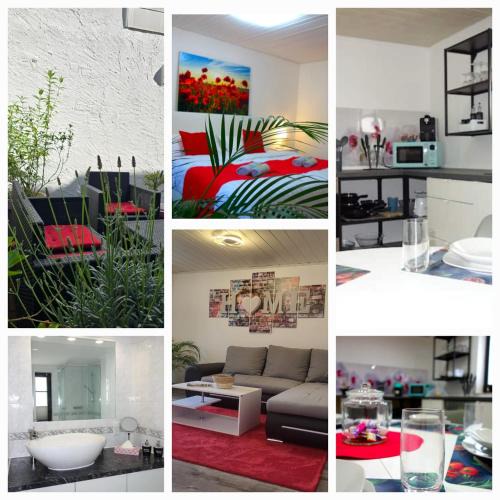 Altenstadt Apartment | HAPPY-HOMES RED - Up to 5 - Küche - W-LAN - Netflix - Honig - Terrasse