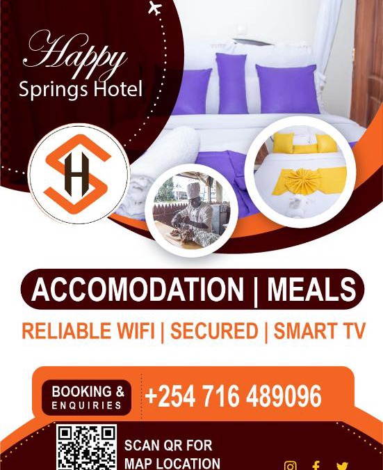 Kericho Hotel | Happy Springs Hotel & Accomodation