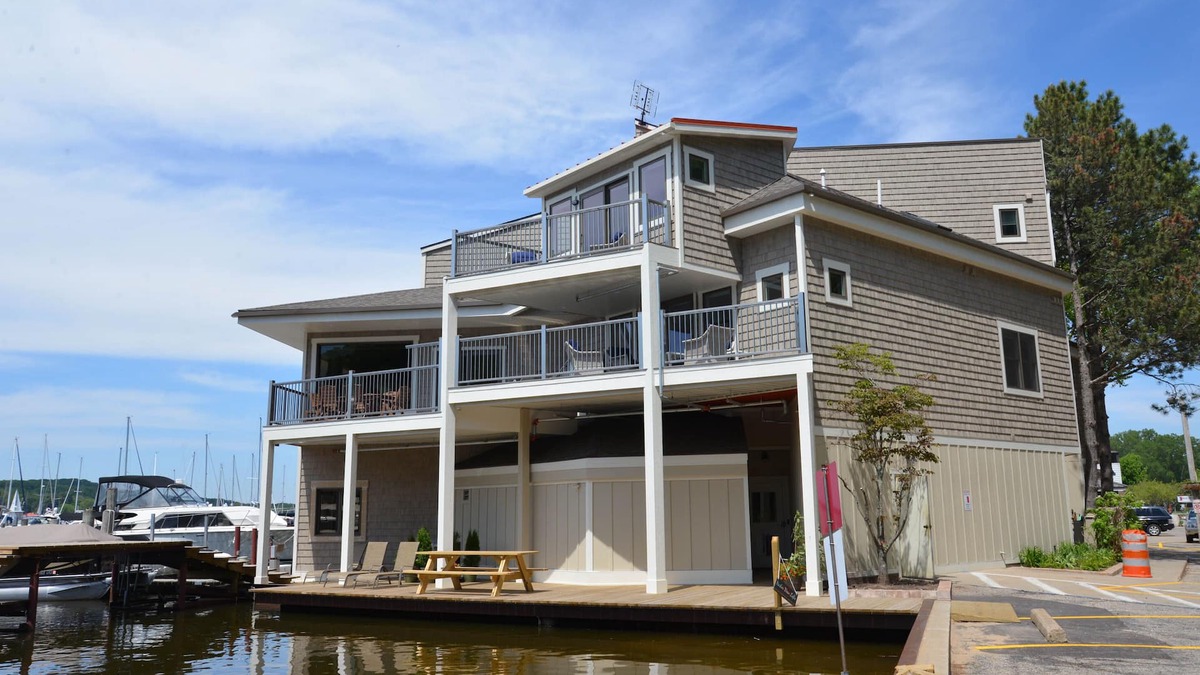 Macatawa Condo | Harbor View Loft #3 is a waterfront condo - Big enough for everyone!