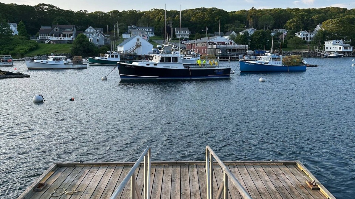 New Harbor Cottage | Harborside Cottage #1 on Working Fisherman's Harbor with Shared Dock and Float