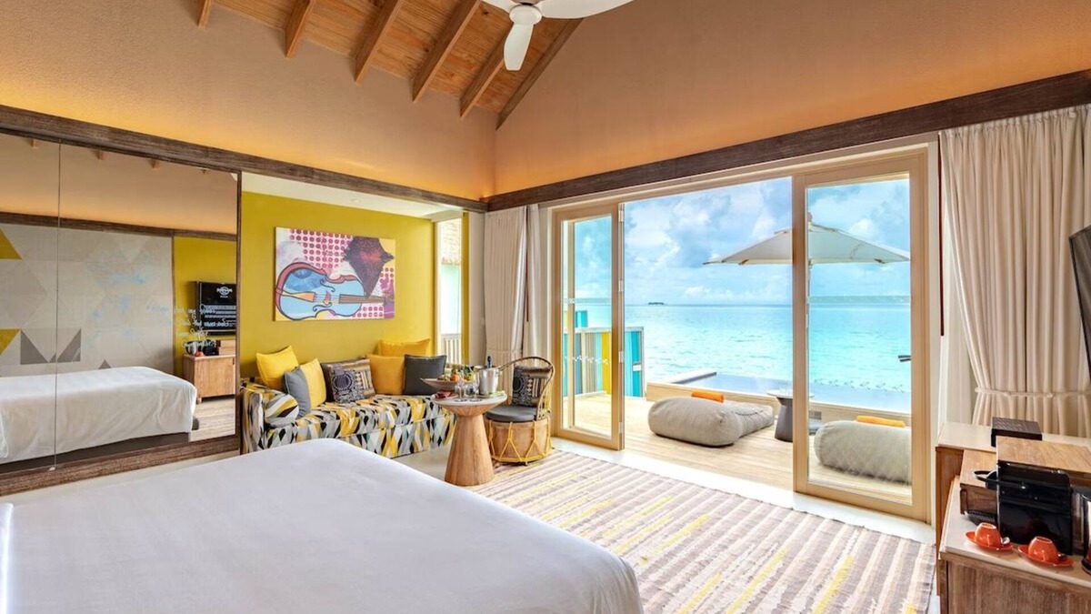 Farukolhufushi Island Hotel | Hard Rock Maldives, Diamond Overwater Pool Villa, Lagoon Access, Pool