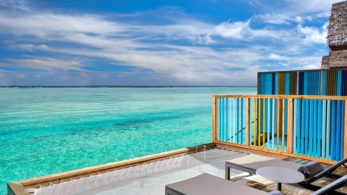Farukolhufushi Island Hotel | Hard Rock Maldives, Platinum Overwater Villa, Terrace, Lagoon Access