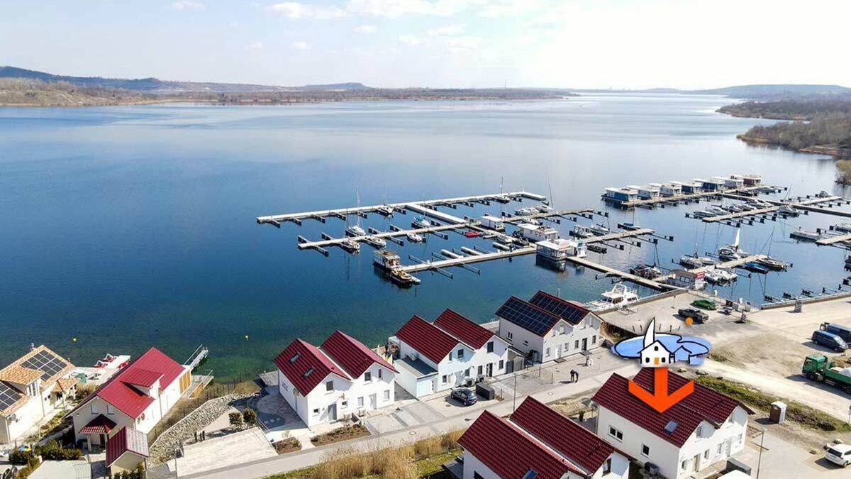 Mucheln House | Haus am See - mit Balkon und Terrasse & Seeblick