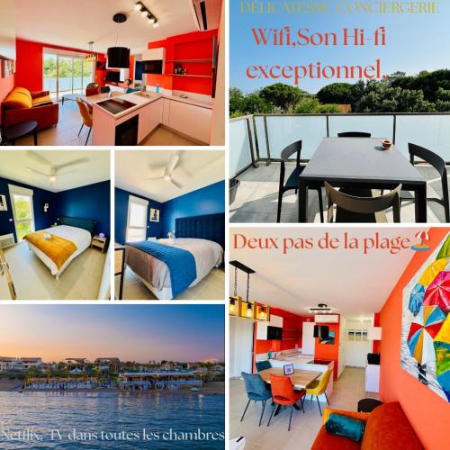 Vias Apartment | Haut Standing ACCÈS DIRECT MER 3min à pieds,Parking privée, Wifi, Netflix