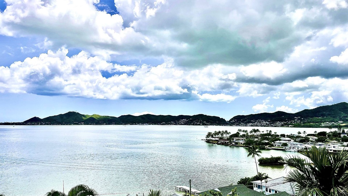Kaneohe House | Hawaiian Hillside Retreat with panoramic Kaneohe Bay and Mountain views