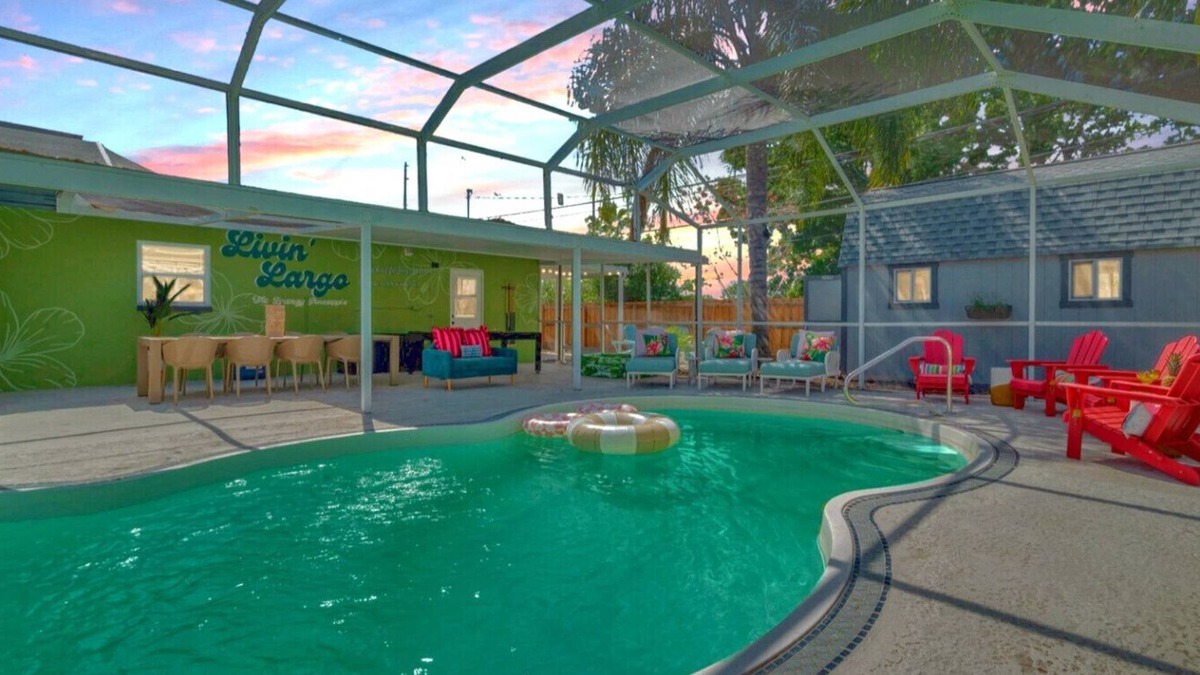 Largo House | Heated Pool at Breezy Pineapple