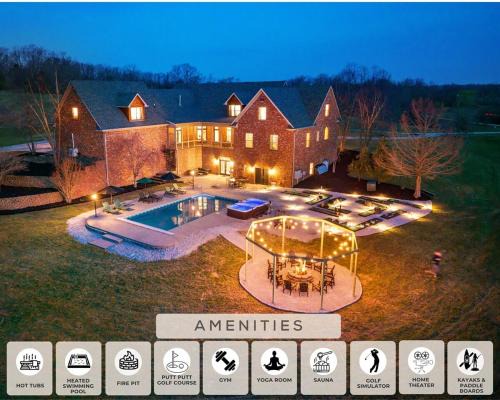 Frankfort House | Heated Pool, Hot Tub, Mini Golf, Theater-Sleeps 28