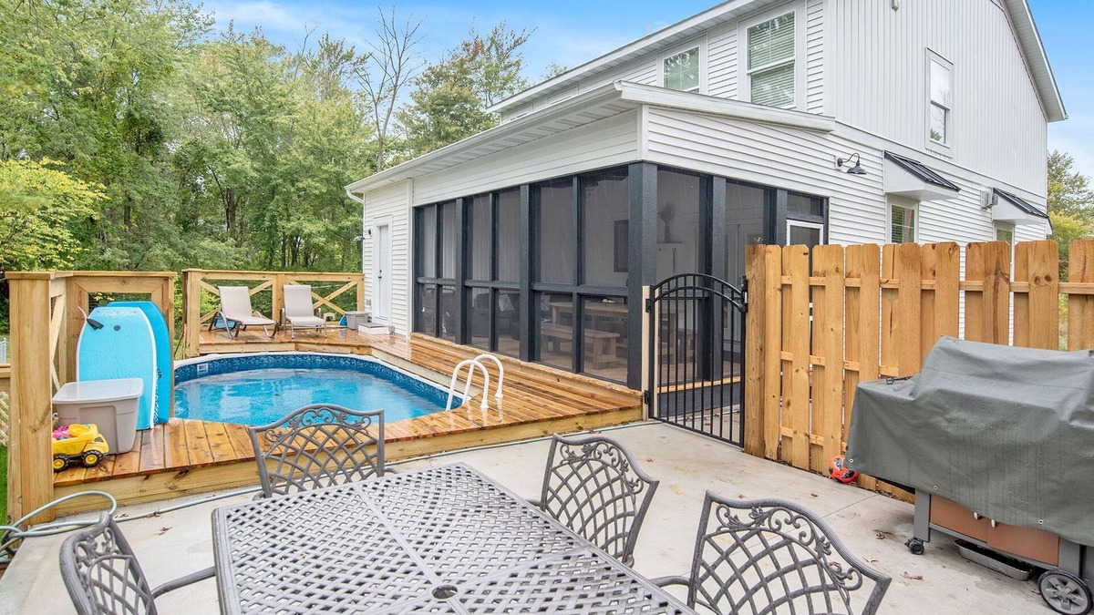 Miami Park House | Heated pool & hot tub, Lake MI beach access via a tram plus a theatre room.