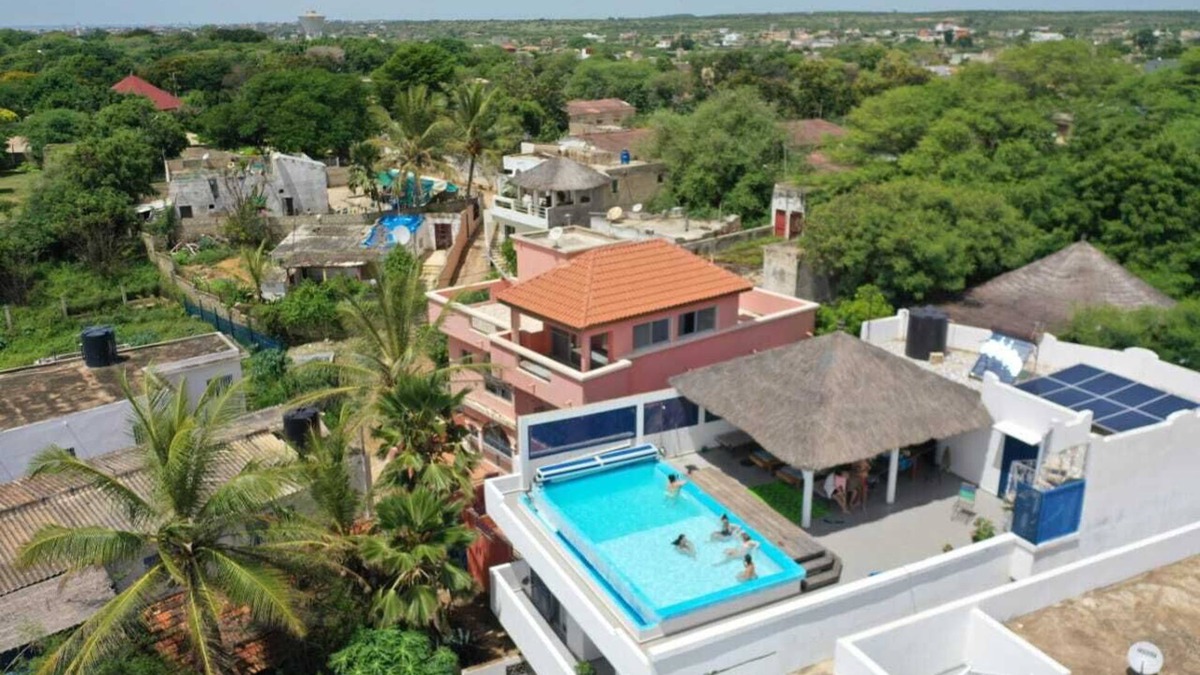 Popenguine Villa | Heated rooftop pool villa with panoramic ocean views.