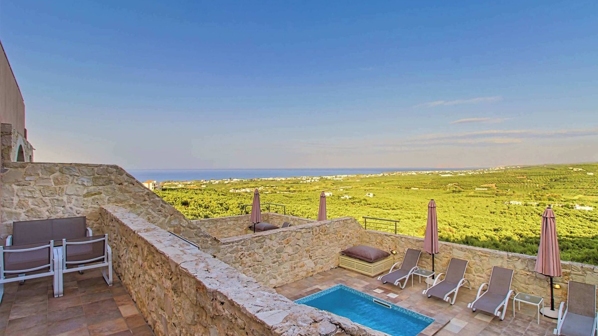 Marathokefala Villa | Heather Villa - Theo Villas With Sea View