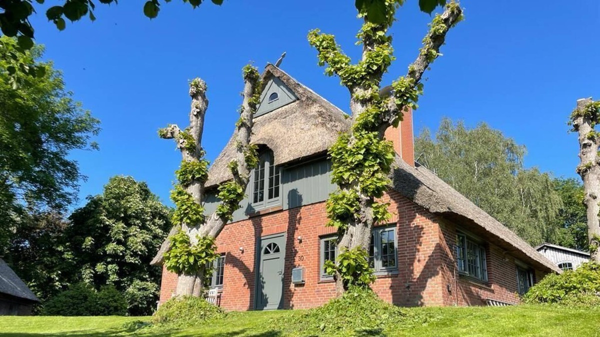 Wewelsfleth House | Heavenly thatched cottage - directly on the dike and at the gates of Hamburg.
