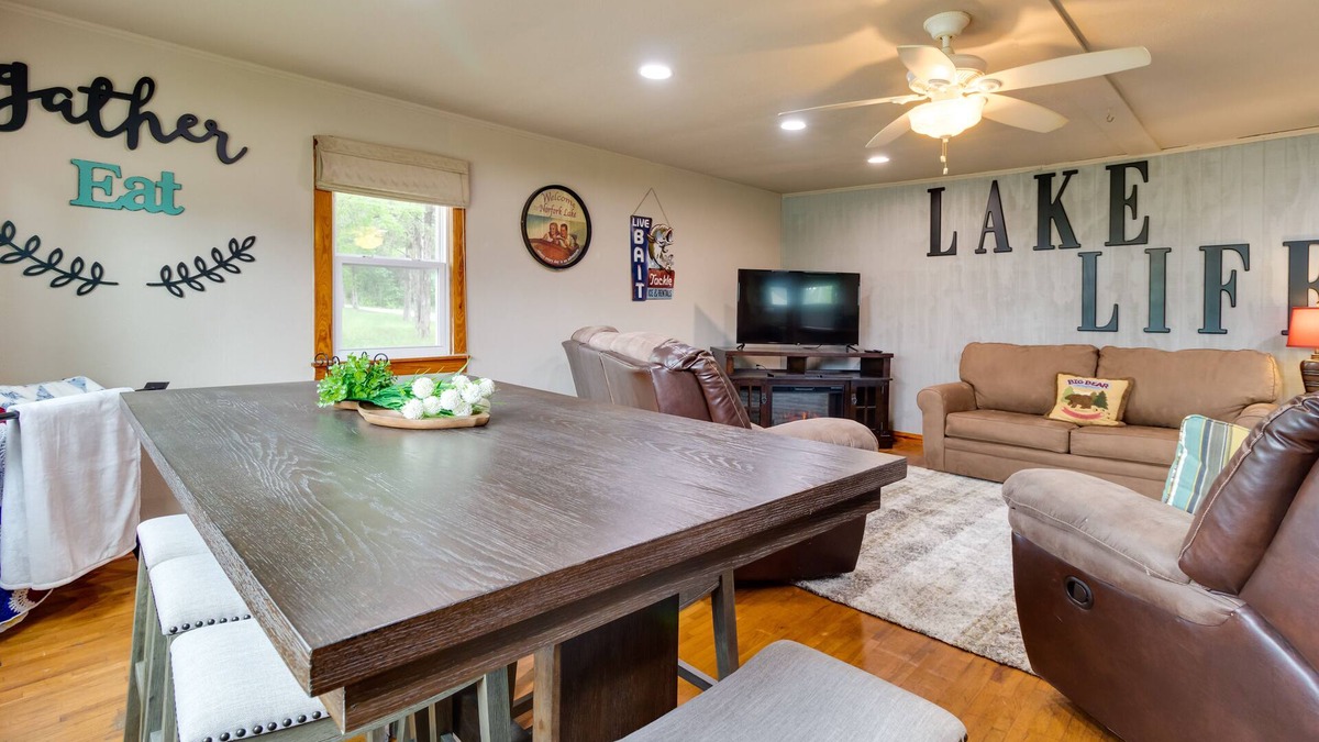 Henderson House | Henderson Vacation Rental < 1 Mi to Norfork Lake!