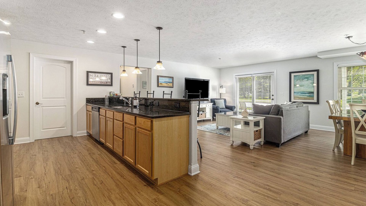 Traverse City Condo | High-End Downtown Traverse City Ground Floor Condo on Quiet Street