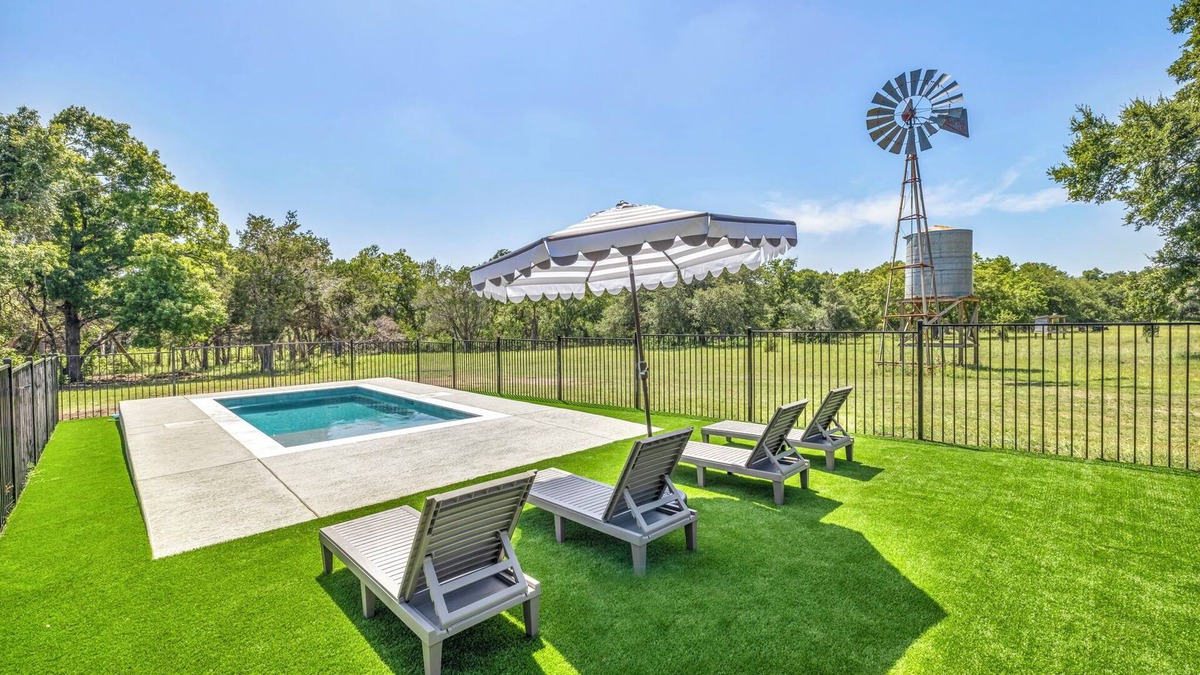 Austin Villa | Hillside Haven with Panoramic Views + Pool + Highland Cows + Hot Tub