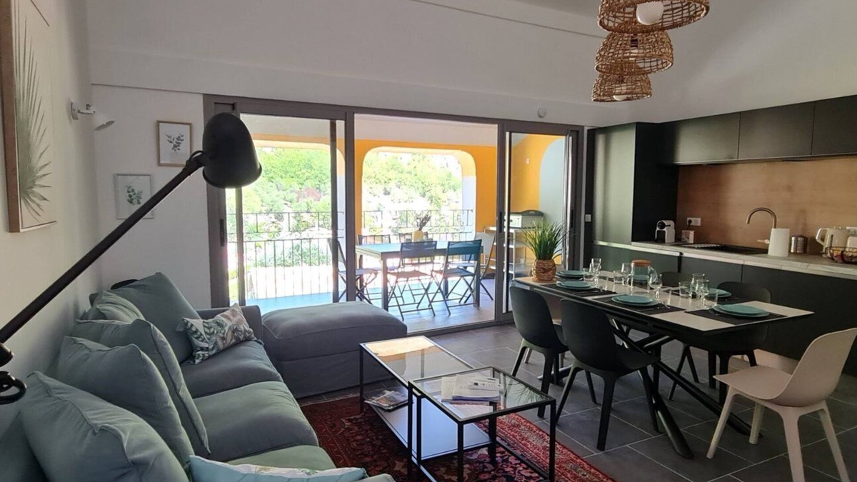 Bouyon Apartment | Hinterland, 35 minutes from Nice, air-conditioned duplex, sleeps 6 from 2 nights