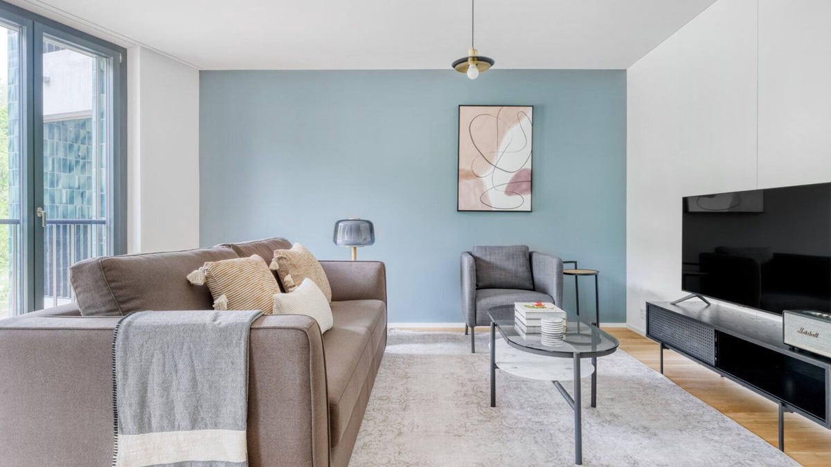Wollishofen Apartment | Hip Wollishofen 4.5 Room w/W/D & Storage, near Market, by Blueground