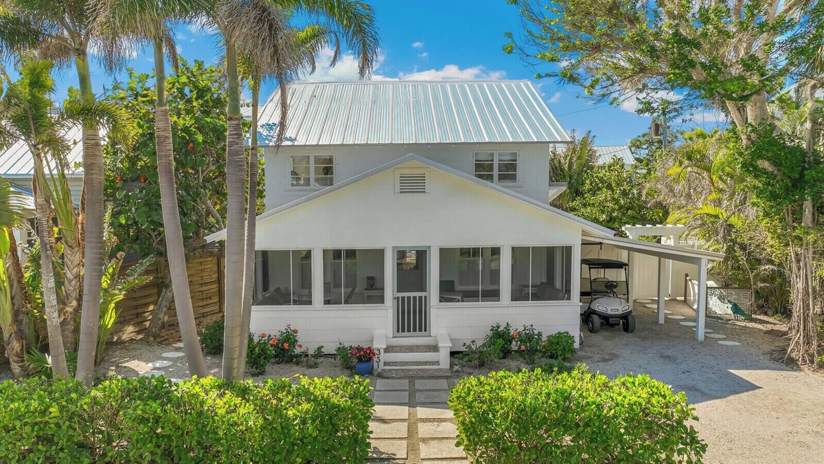 Boca Grande House | Historic 1911 Cottage with Pool, 2 Blocks from Orange Sunsets on Beach and Town