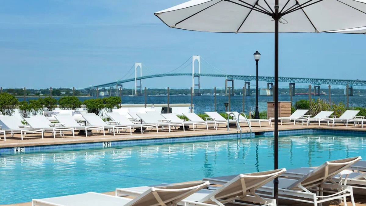Goat Island Hotel | Historic Downtown Retreat | Resort with Scenic Water View | Outdoor Pool